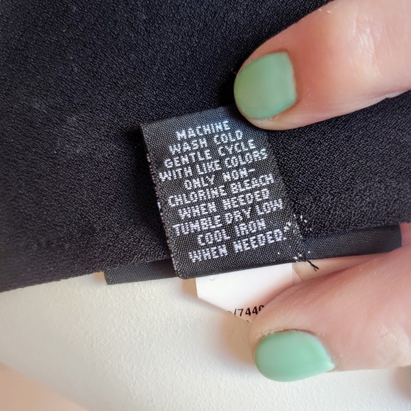 Alfani Lace Sleeve Pullover Midi Dress Size 8 Women's Black Stretch A-Line NWOT - Picture 5 of 16